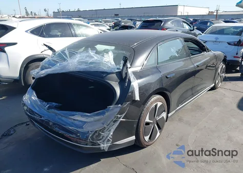 2023 Lucid Air Pure z USA, uszkodzony, nr VIN 50EA1PFA4PA009097